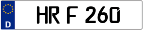 Trailer License Plate